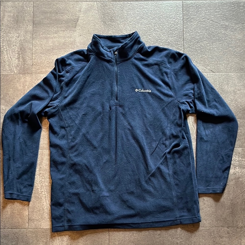 Columbia Dark Blue Fleece Quarter-Zip